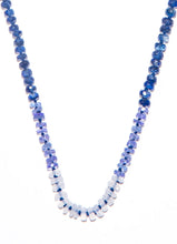 Load image into Gallery viewer, Hand Knotted Faceted Tanzanite and Chalcedony Necklace-Necklaces-Gretchen Ventura