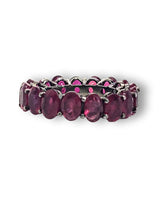 Load image into Gallery viewer, Oval Ruby Eternity Band-Rings-Gretchen Ventura