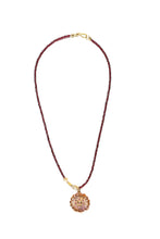 Load image into Gallery viewer, Garnet Necklace w/ Teardrop Citrine & 20K Gold Beads-Necklaces-Gretchen Ventura
