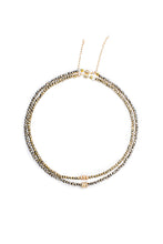 Load image into Gallery viewer, Faceted Rhodium Pyrite Necklace-Necklaces-Gretchen Ventura