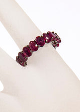 Load image into Gallery viewer, Oval Ruby Eternity Band-Rings-Gretchen Ventura
