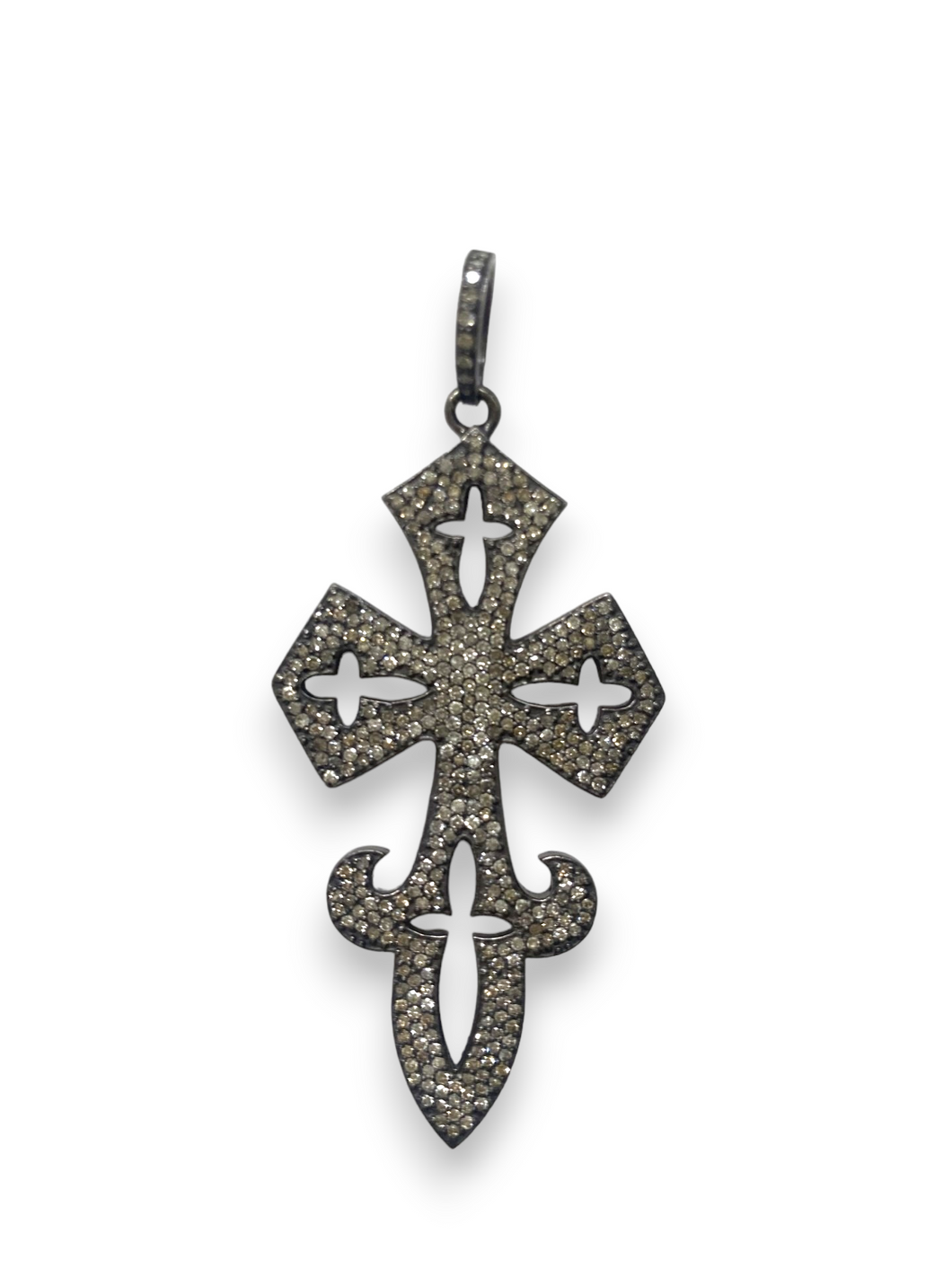 Diamond Cross Pendant-Neck Pendant-Gretchen Ventura