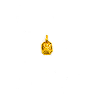 20k Gold Luxmi, Goddess of Wealth Pendant (1.1