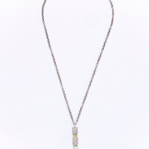 Conflict free Raw Diamond Slice capped in Sterling Shard