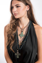 Load image into Gallery viewer, Hand Knotted Faceted Tanzanite and Chalcedony Necklace-Necklaces-Gretchen Ventura
