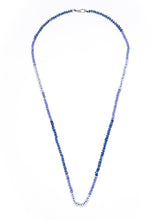 Load image into Gallery viewer, Hand Knotted Faceted Tanzanite and Chalcedony Necklace-Necklaces-Gretchen Ventura

