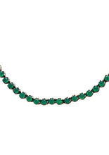 Load image into Gallery viewer, Green Onyx Tennis Necklace-Necklaces-Gretchen Ventura

