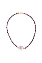 Load image into Gallery viewer, Tear Drop Faceted Amethyst w/14K Gold, Amethyst Pendant-Necklaces-Gretchen Ventura
