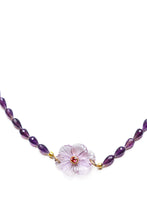 Load image into Gallery viewer, Tear Drop Faceted Amethyst w/14K Gold, Amethyst Pendant-Necklaces-Gretchen Ventura
