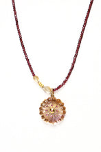 Load image into Gallery viewer, Citrine, Ruby, Diamond &amp; 14K Gold Pendant-Neck Pendant-Gretchen Ventura
