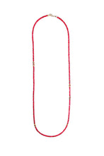 Load image into Gallery viewer, Ruby Necklace w/ Diamond &amp; Enamel Beads-Necklaces-Gretchen Ventura
