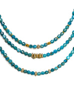 Load image into Gallery viewer, Lantern Apatite Necklace w/ Diamond Wheels-Necklaces-Gretchen Ventura
