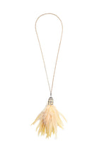 Load image into Gallery viewer, Nude Feather Tassel Necklace-Necklaces-Gretchen Ventura
