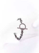 Load image into Gallery viewer, GV Chain &amp; Pave Diamond Toggle Clasp Bracelet-Bracelets-Gretchen Ventura
