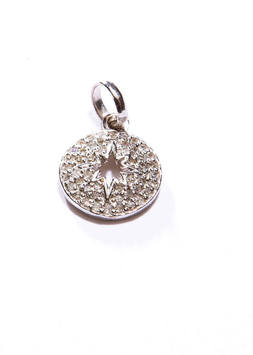 14K Gold & Diamond Star Pendant (0.5
