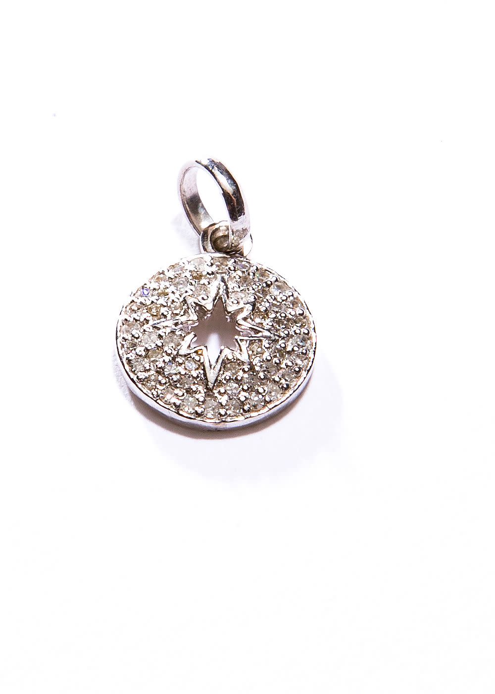 14K Gold & Diamond Star Pendant (0.5