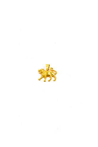 20K Gold Lion Pendant (.7