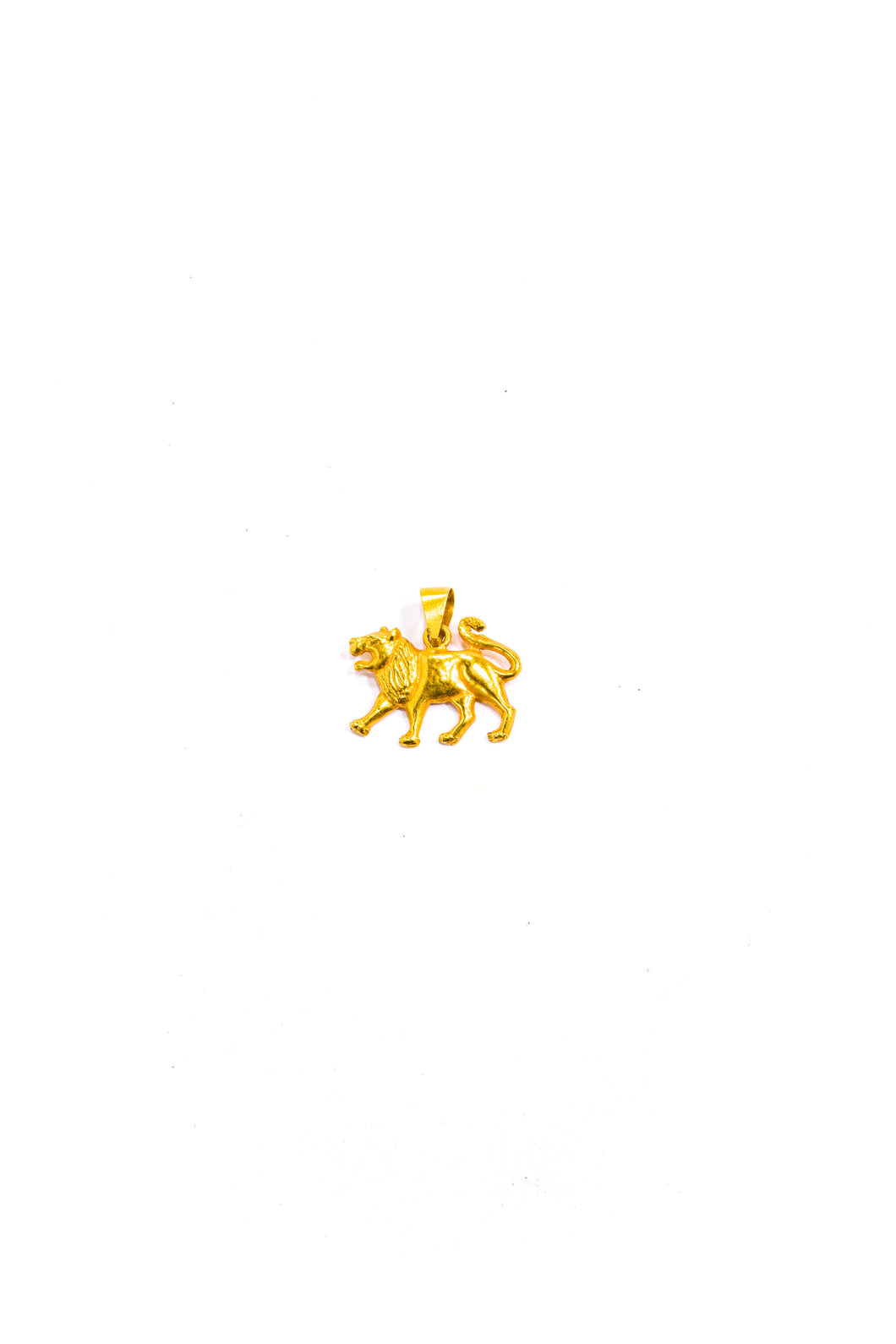 20K Gold Lion Pendant (.7