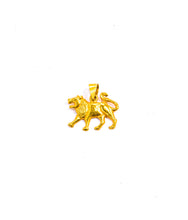Load image into Gallery viewer, 20K Gold Lion Pendant (.7&quot;) #7272-Neck Pendant-Gretchen Ventura

