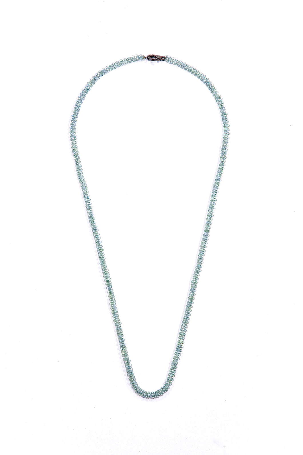 Mystic Topaz Woven Chain w/ Diamond Lobster Claw Clasp (32