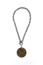 Load image into Gallery viewer, Multi Color Sapphire, Diamond on Rhodium Plated Sterling on Rhodium Plated Sterling (48.53g) Chain W/ Diamond (1.07c) Lobster Claw Clasp (18&quot;+2.5&quot;) #9492-Necklaces-Gretchen Ventura
