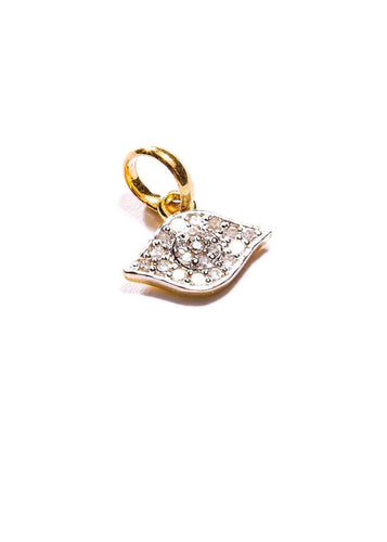 14K Gold & Diamond Evil Eye Pendant #7216-Neck Pendant-Gretchen Ventura